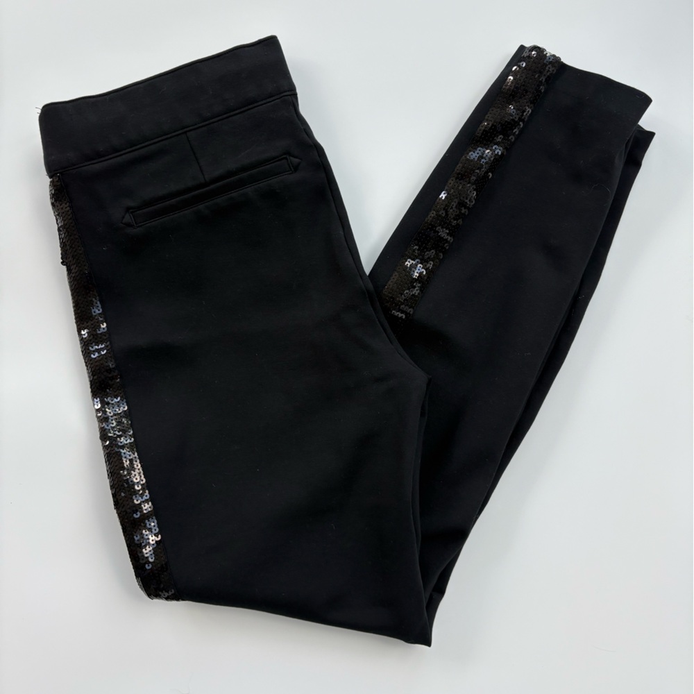 Spanx Black Sequined Pants